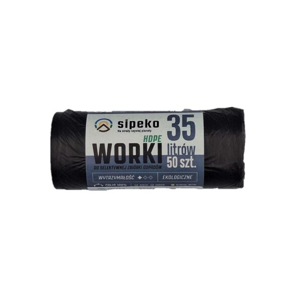 Worki na śmieci 35L HDPE A`50